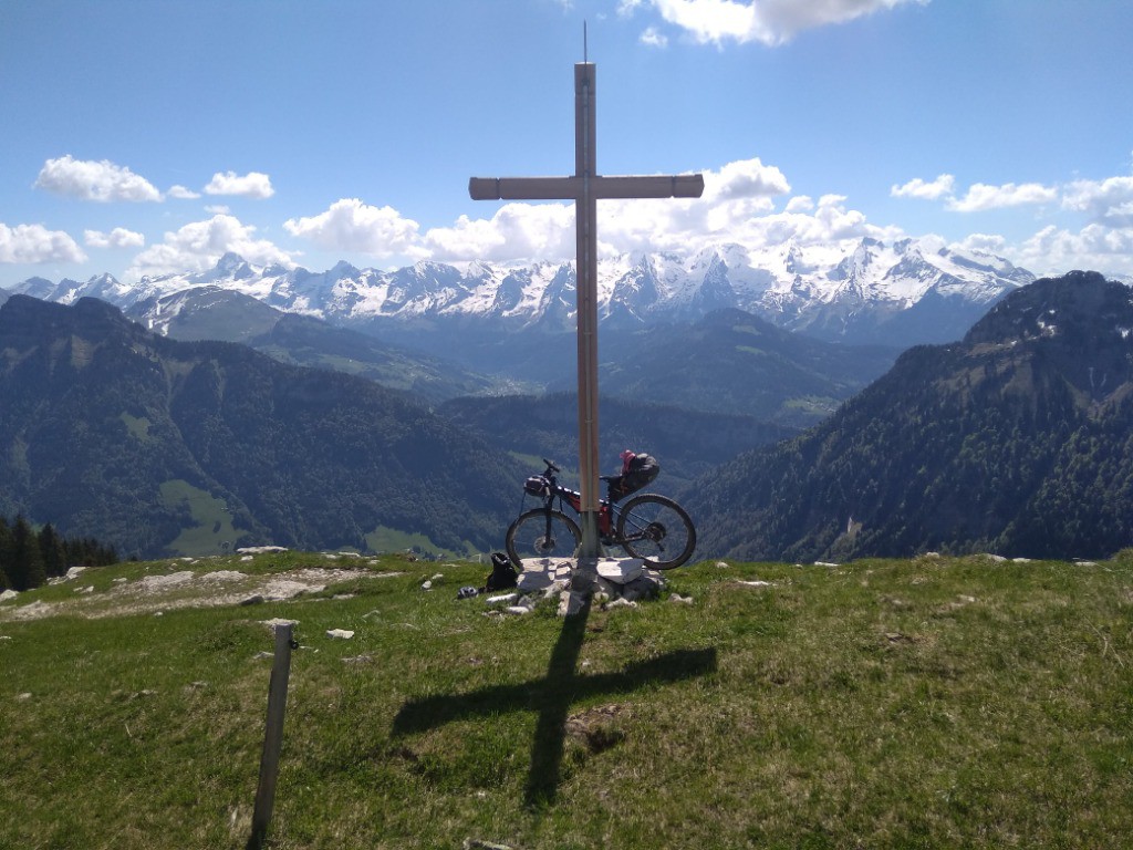 vue sur les ARAVIS epoustoufflante vue