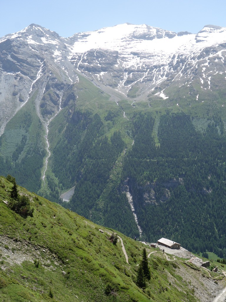 le haut de la fesse du bas ;)