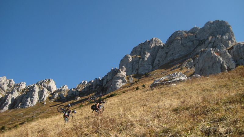#4 Portage : dans la prairie jaunie de la Dent d Portage : dans la prairie jaunie de la Dent d'Arclusaz et au soleil, du bonheur !