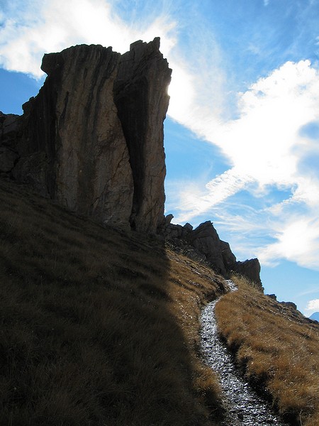 Col de Vallouise : La traditionnelle photo du monolithe