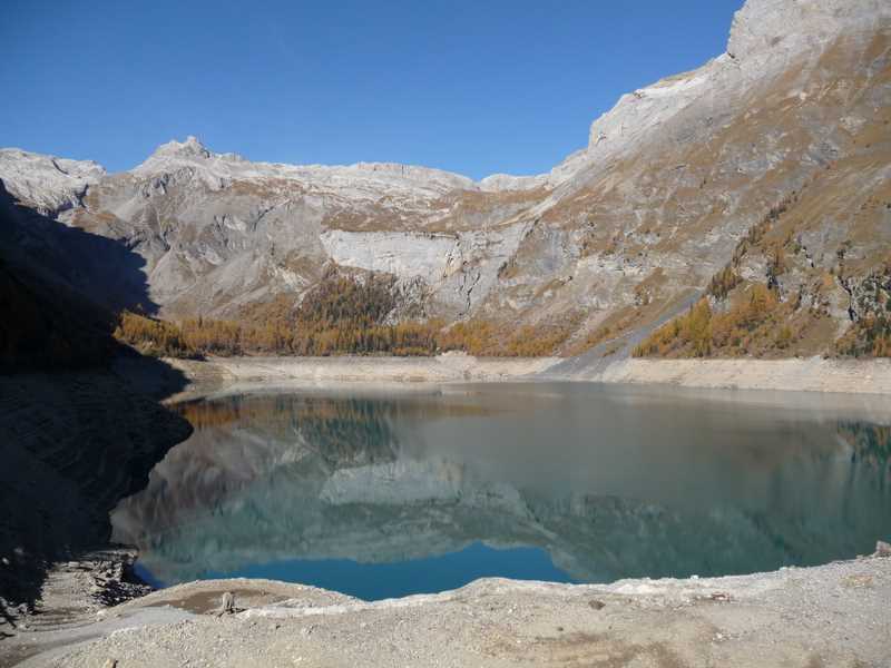 Lac de Tseuzier : Lac de Tseuzier et Schnidehorn