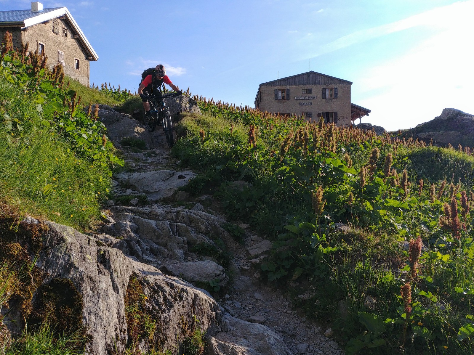 Départ cassant sous le refuge