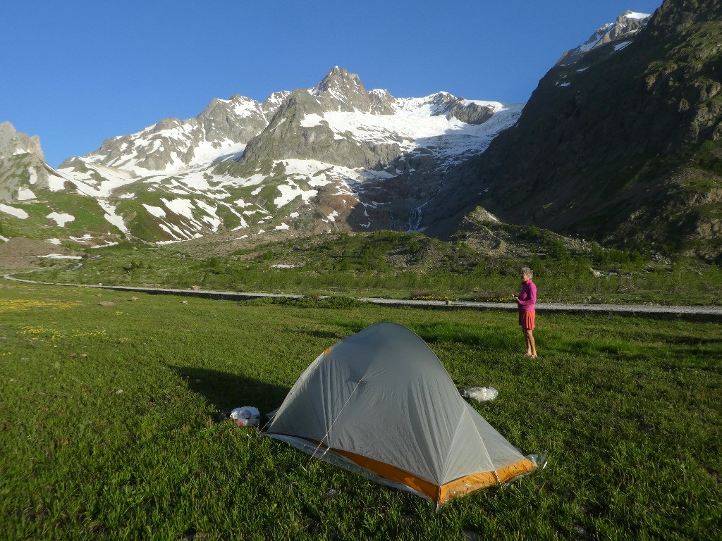 Bivouac vers le Lac de Combal