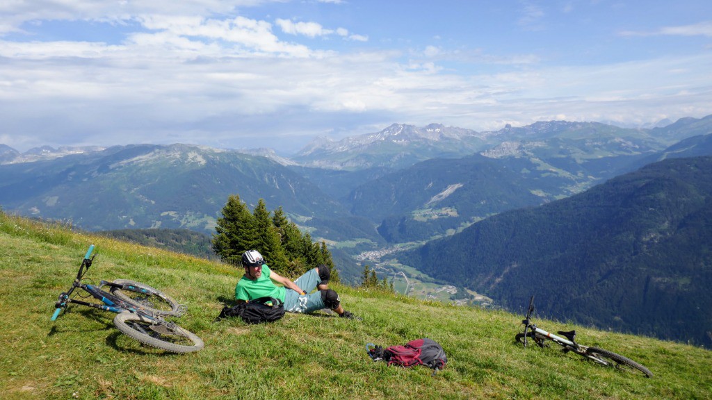 Dernière pause au sommet de la Bisanne