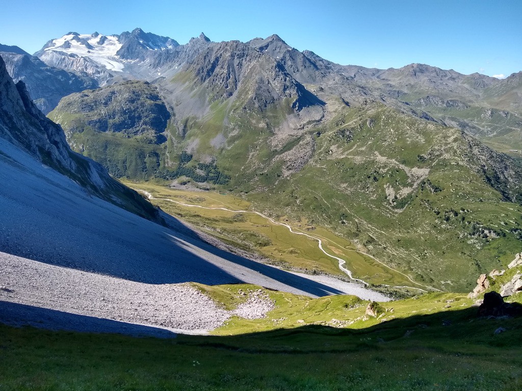 Dans la descente du Col du Fruit