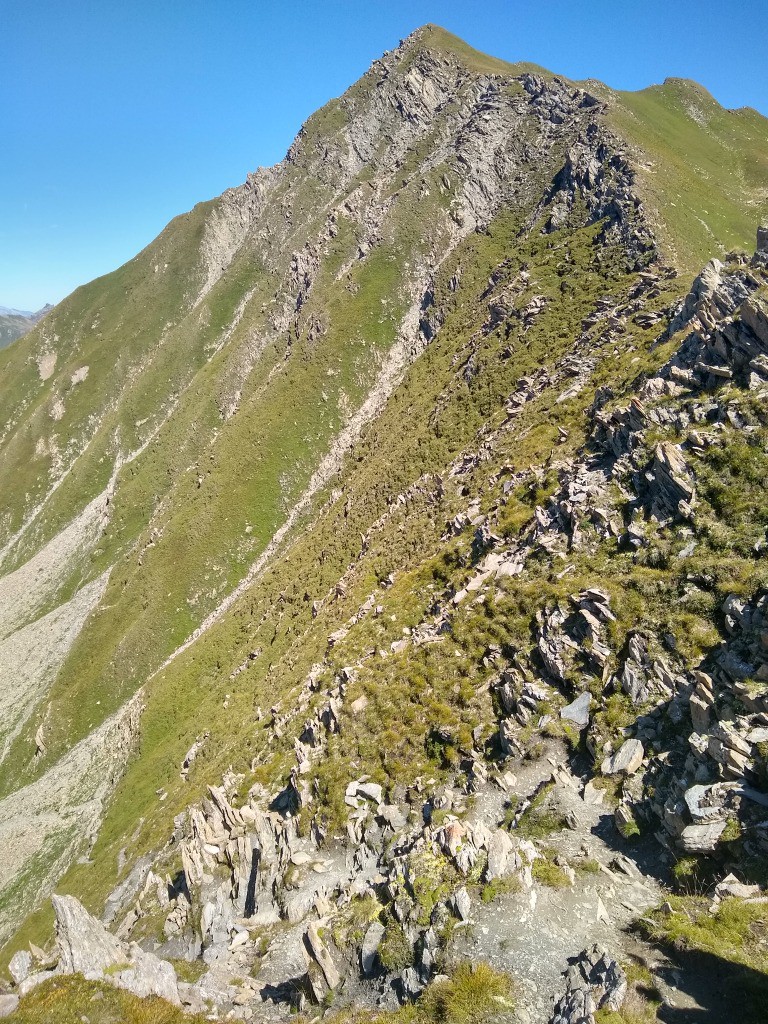 La fin du sentier qui arrive au Passeur, délicat on vous dit ;-)