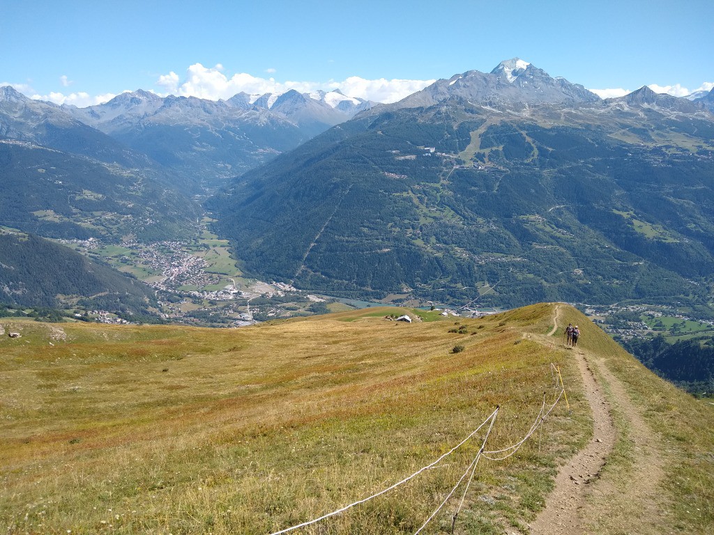 Sous le fort de la Platte: linéaire et sur les freins...