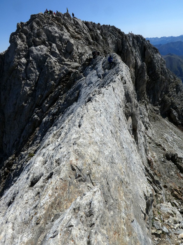 Sommet du Balibierne depuis le passage rigolo