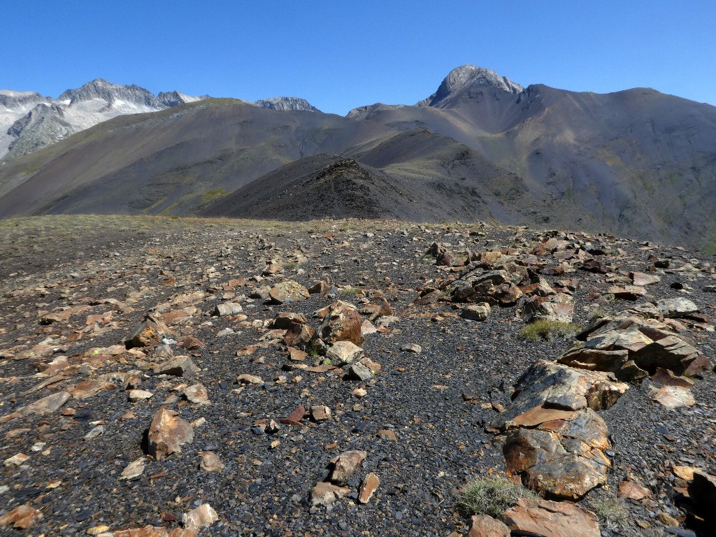 Aneto et Balibierne depuis les crêtes de Sierra Negra