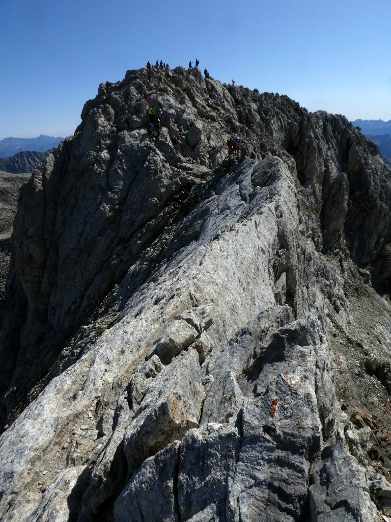 Le passage aérien pour accéder au "vrai" sommet du balibierne