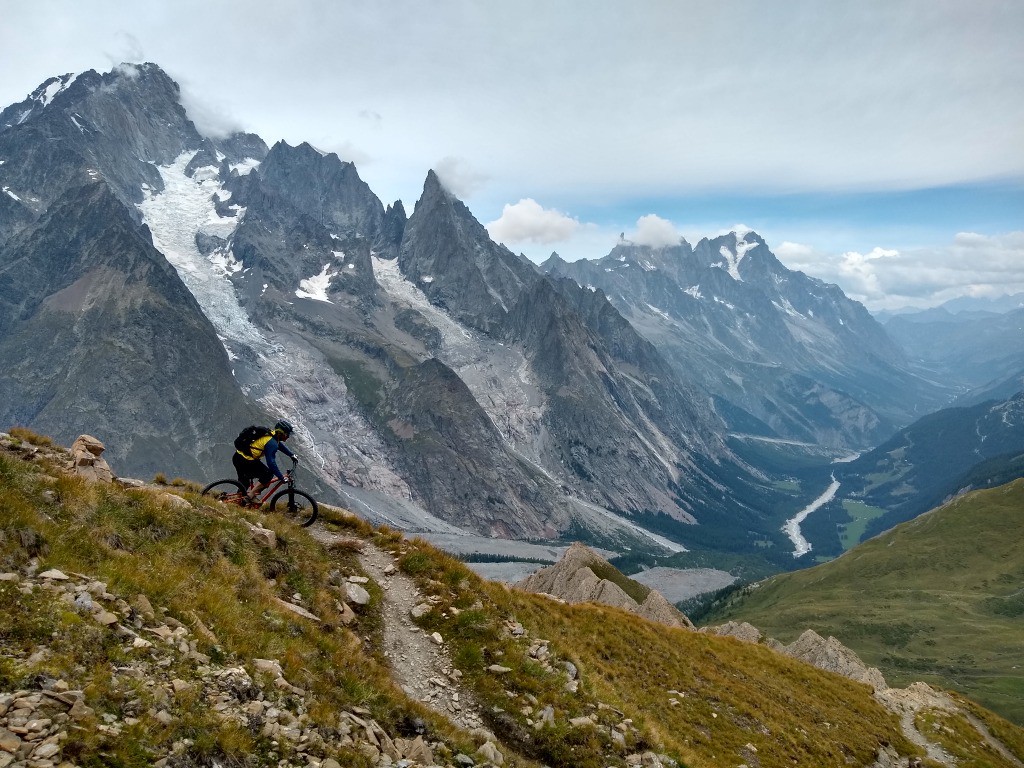 Descente sous le Mont Fortin