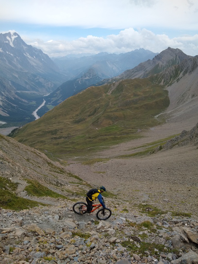 Descente sous le Mont Fortin