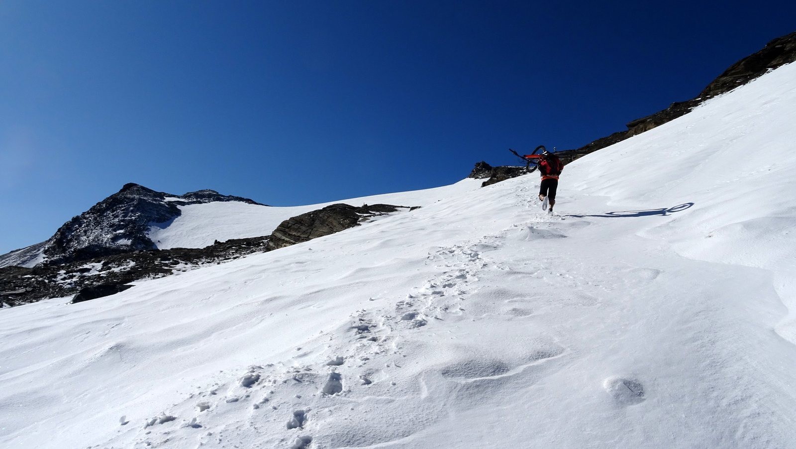 traversée de névé (glacier)