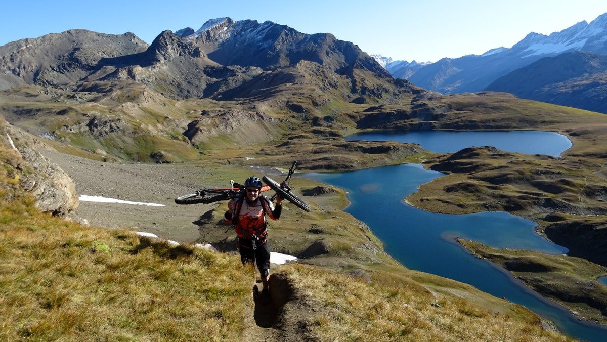 portage dans un panorama exceptionnel