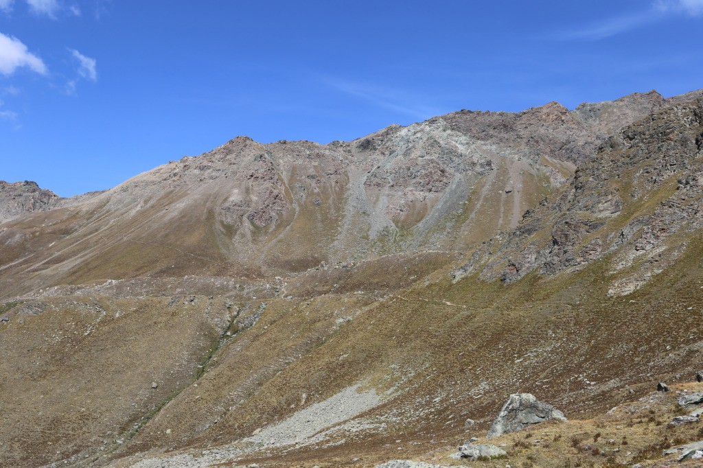 Vue sur la partie sentier de l'itinéraire...