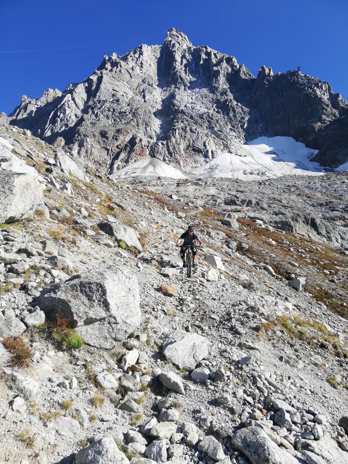 Sous l'Aiguille du Midi