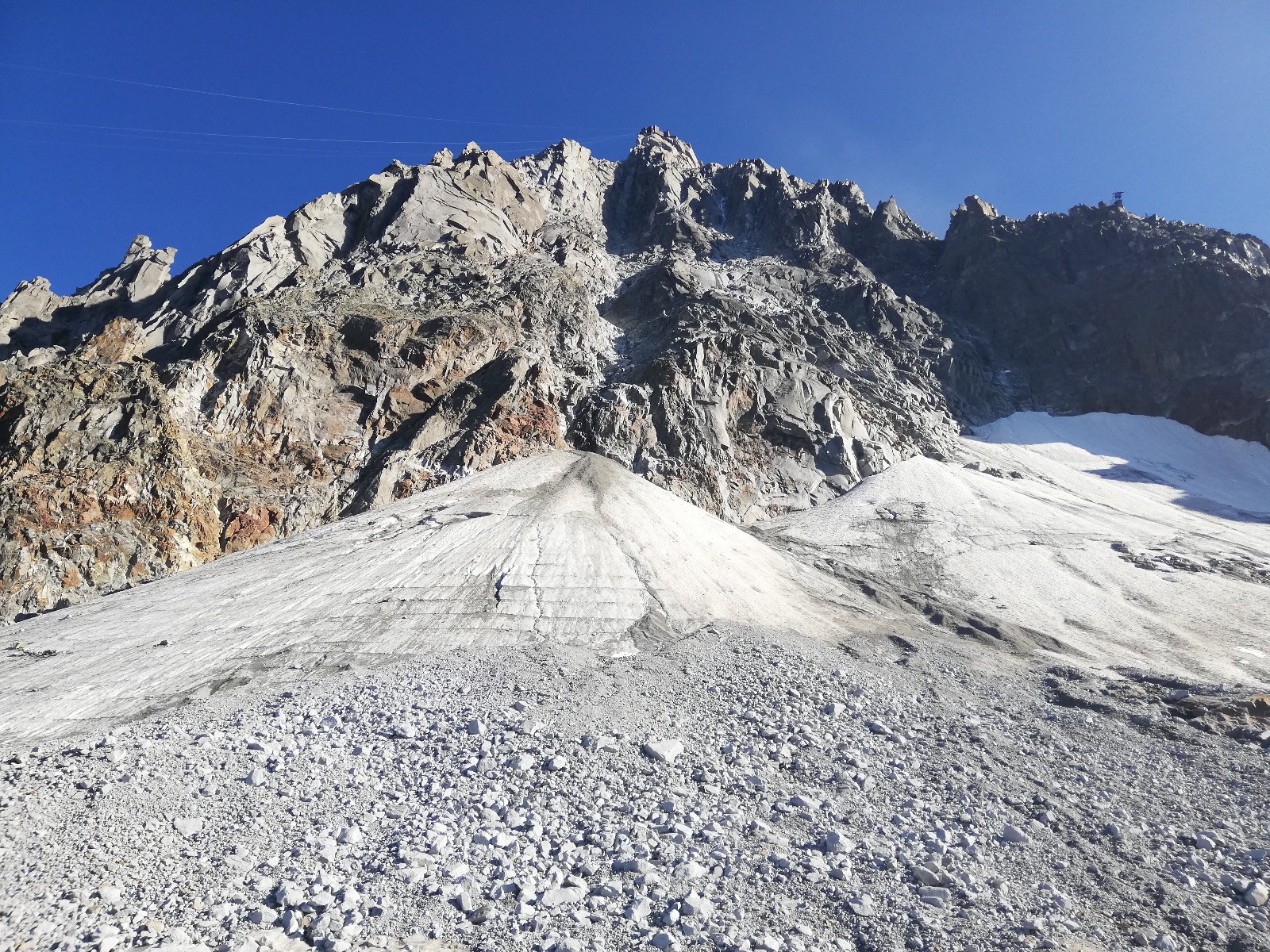 Glaciers sous l'Aiguille du Midi