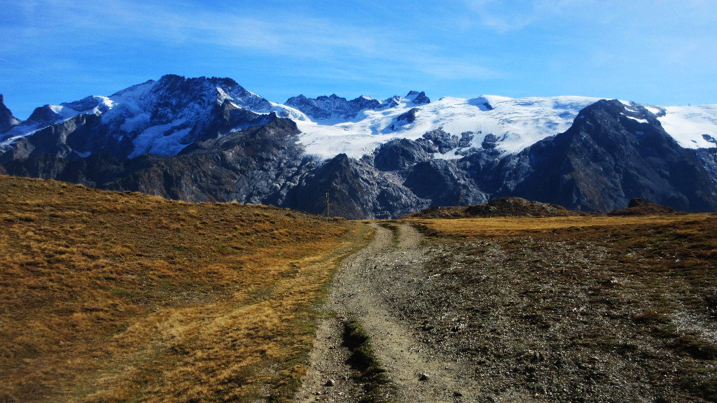 Col du Souchet, glacier de la Girose et du Mont de Lans