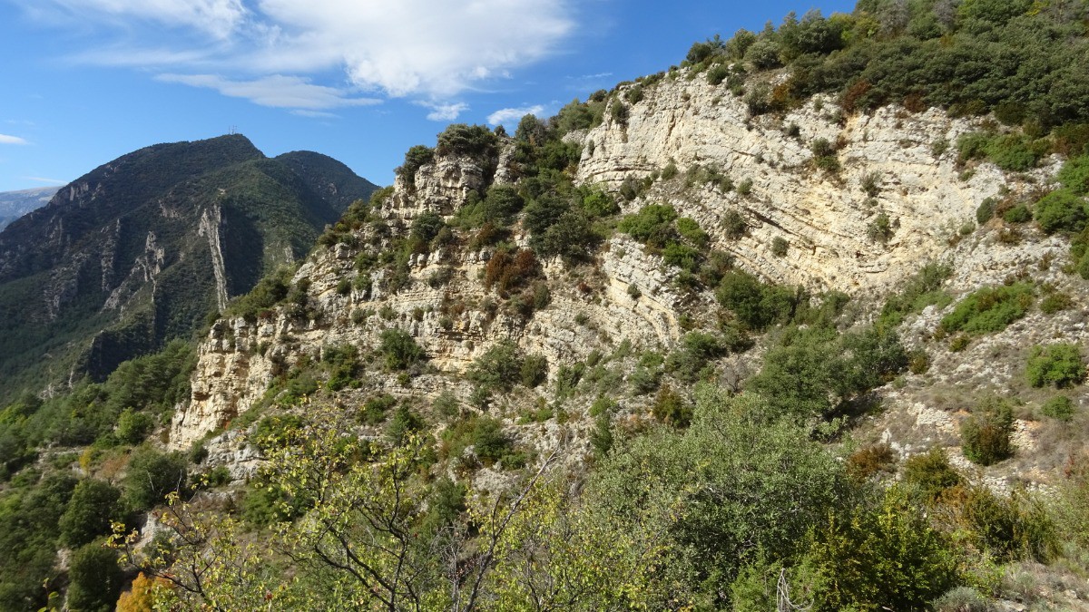 Sentier en bord de falaise