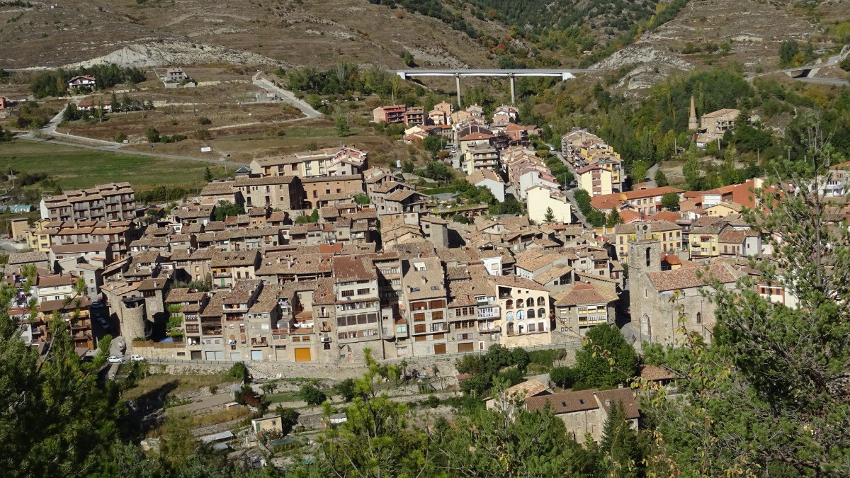 Bagà depuis le surplomb