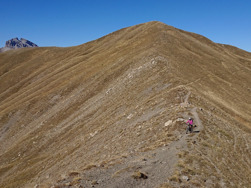 Début de descente sur Allos