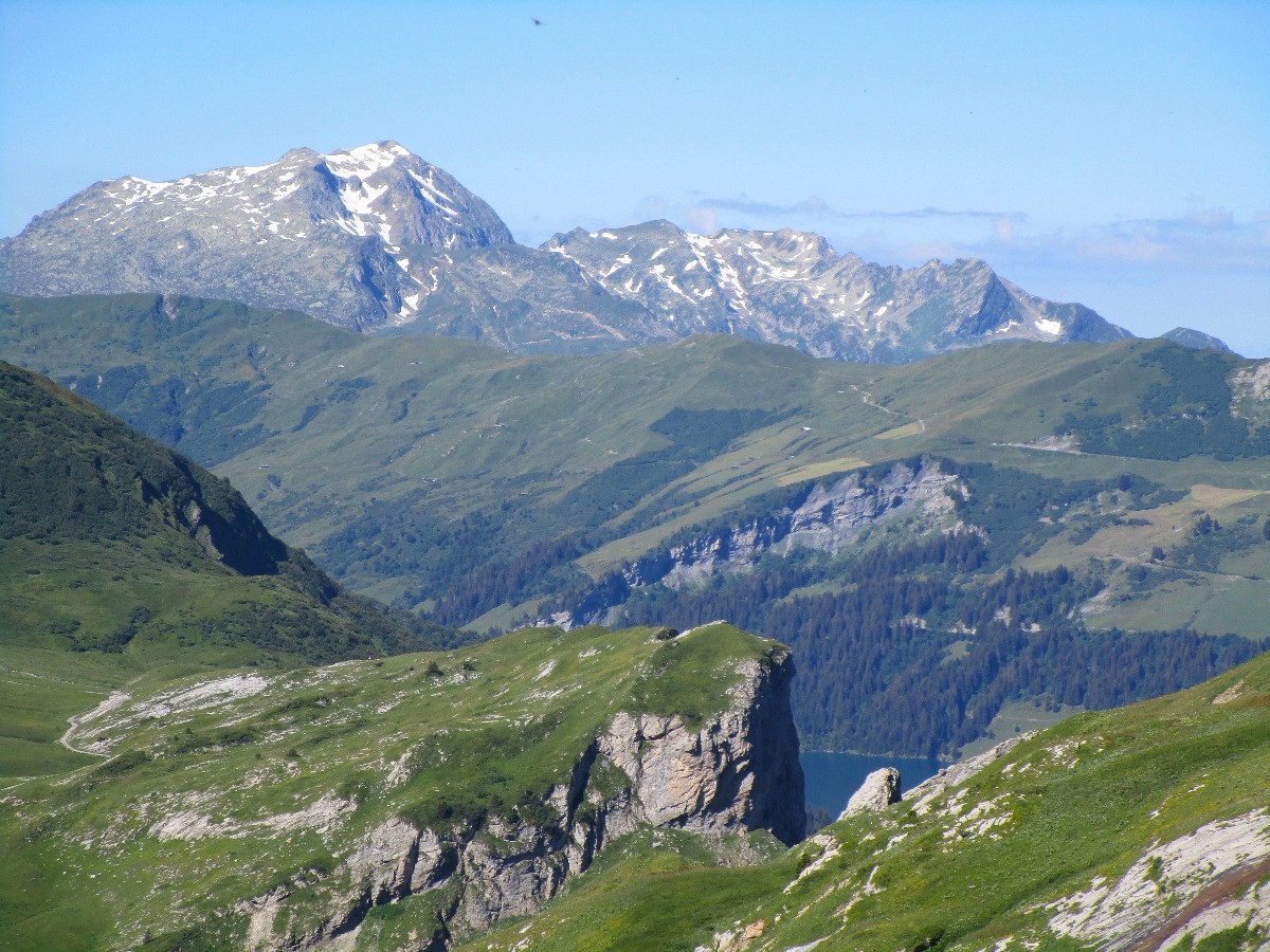 Crête parcourue la veille devant le Grand Mont