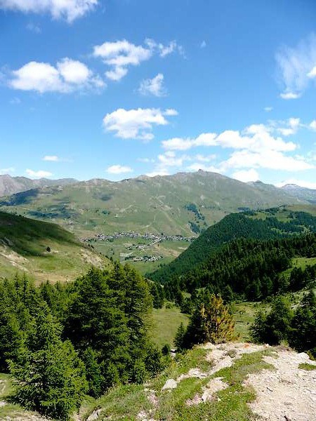 Du col, vue sur St-Véran