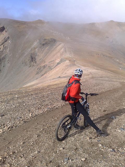 Col de la fossa du geant : Du grand vtt montagne