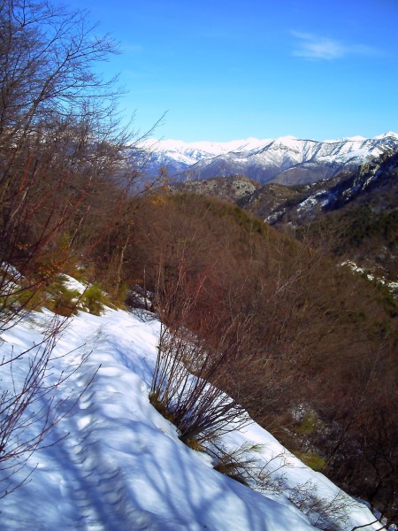 Descente sur des oeufs : Vers le col de Roulabre.