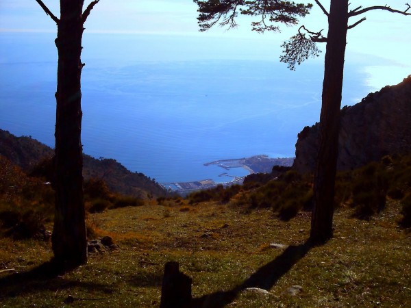 Vue du col du Berceau : Pas d'entrées Maritimes aujourd'hui !!!