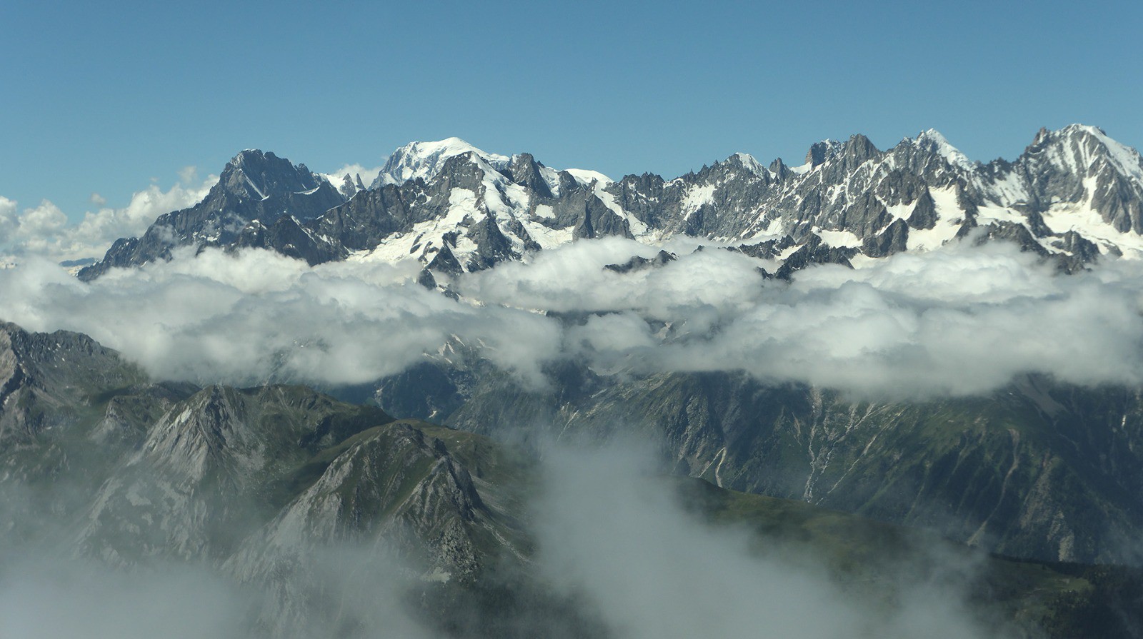 Vue vers le Mt Blanc