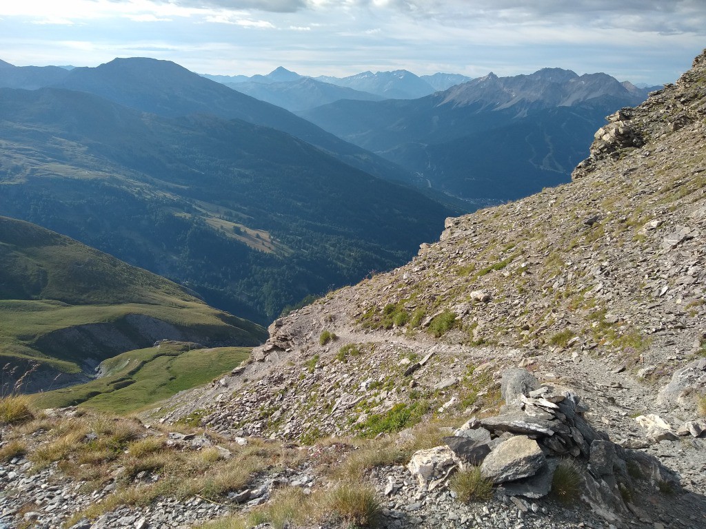 Début de la descente du Col de Fréjus