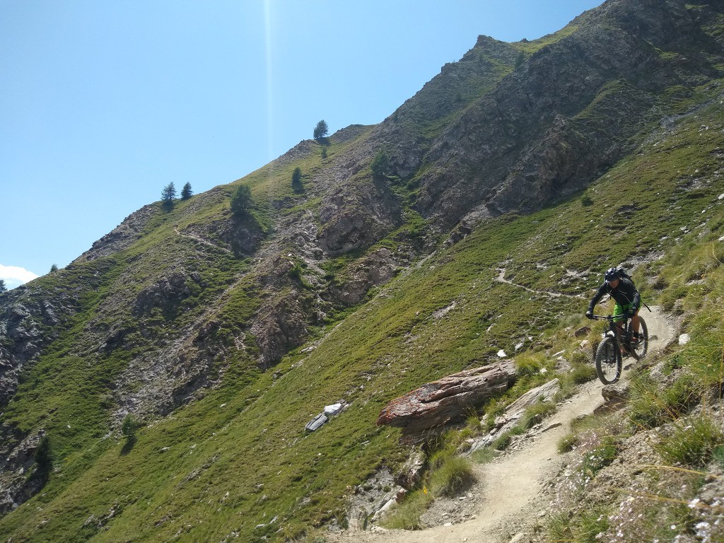 Descente du lac de Malrif, juste après la traversée expo