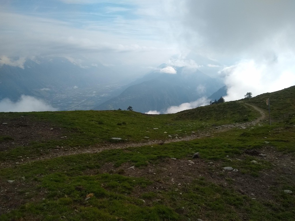 Valais vu depuis Bovine