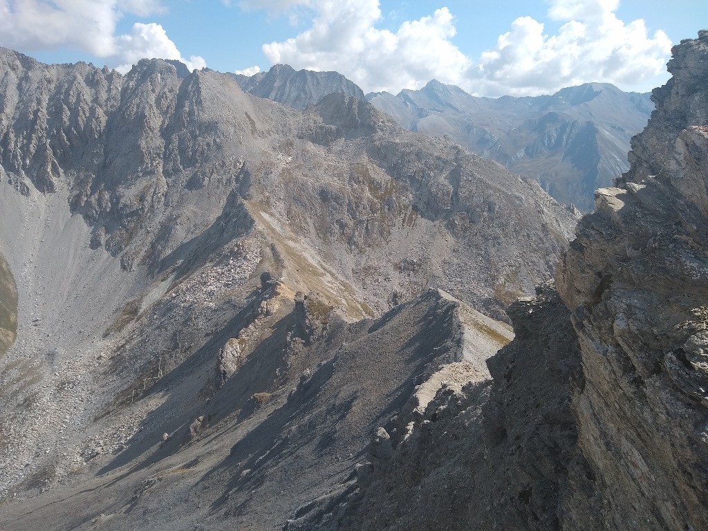 Col Tronchet et Rubren, depuis la Tête Girardin