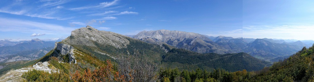 Vue du pas de la Faye sur le Couard