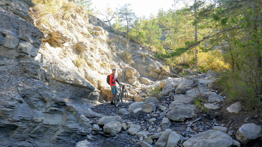 Fond du canyon, faut pousser pour remonter