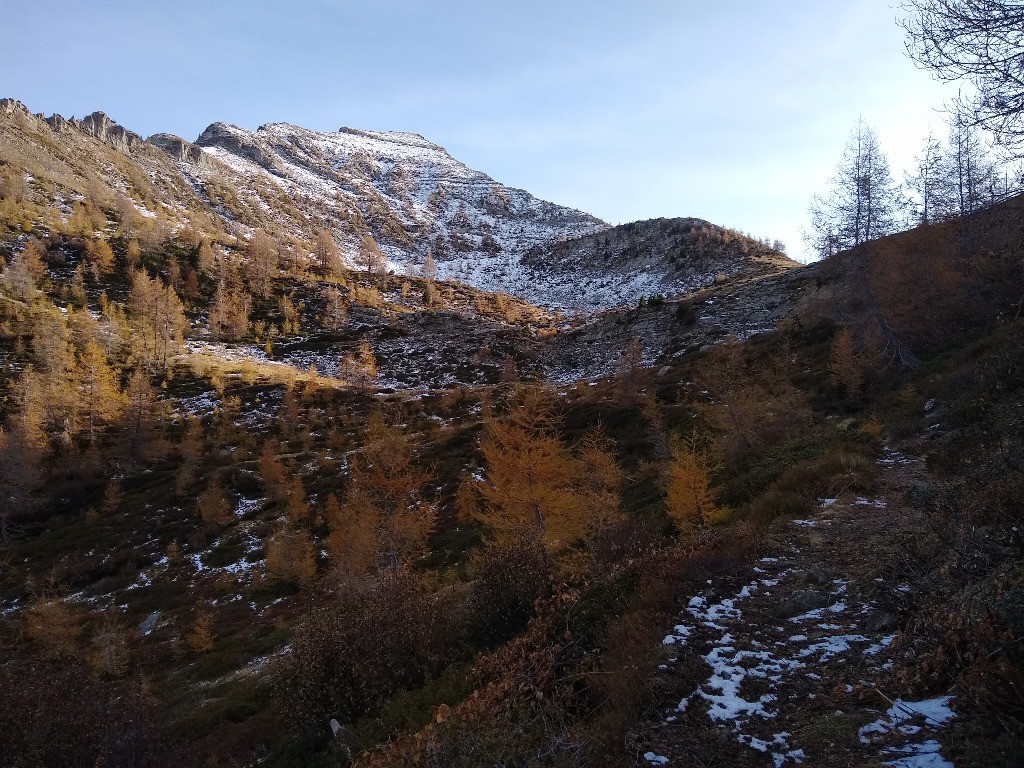 Fin de la montée au Col de l'Escalier