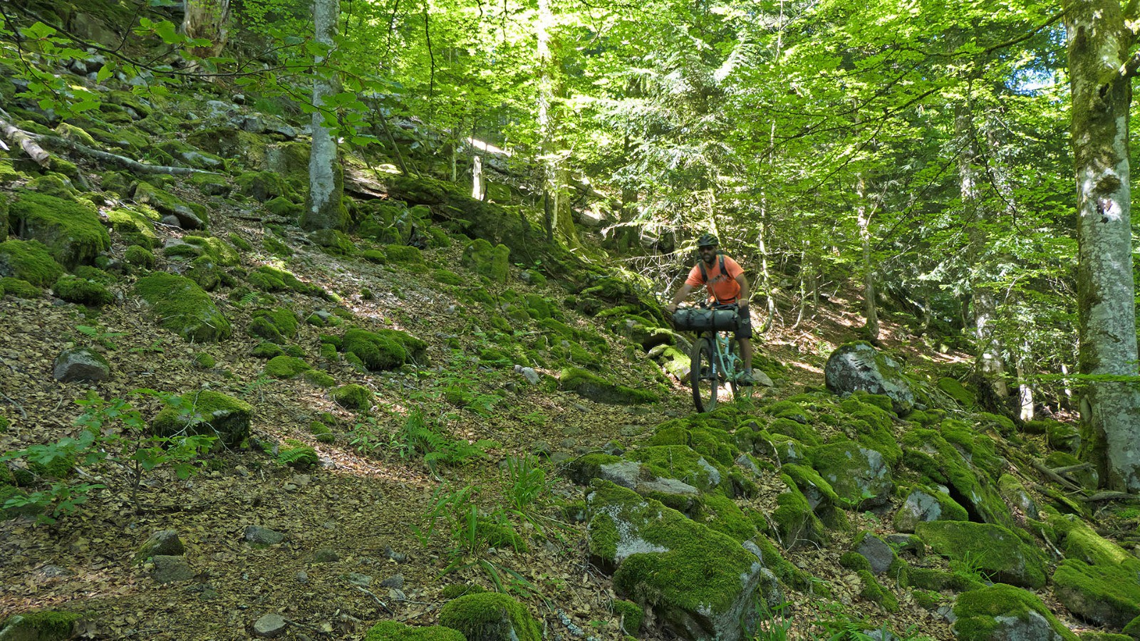 descente du col de Pourri faing