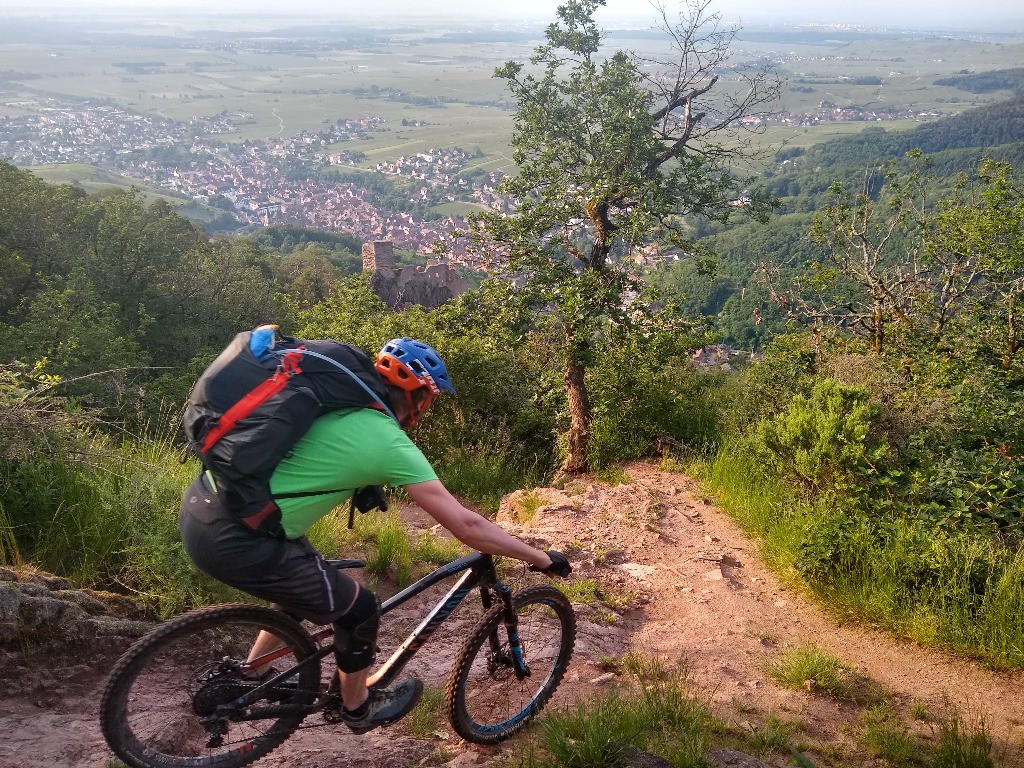 Descente sur Ribeauvillé, là ça se corse !