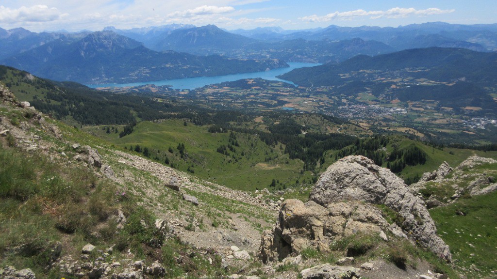 Lac de Serre-Ponçon, vu du Col de Chorges
