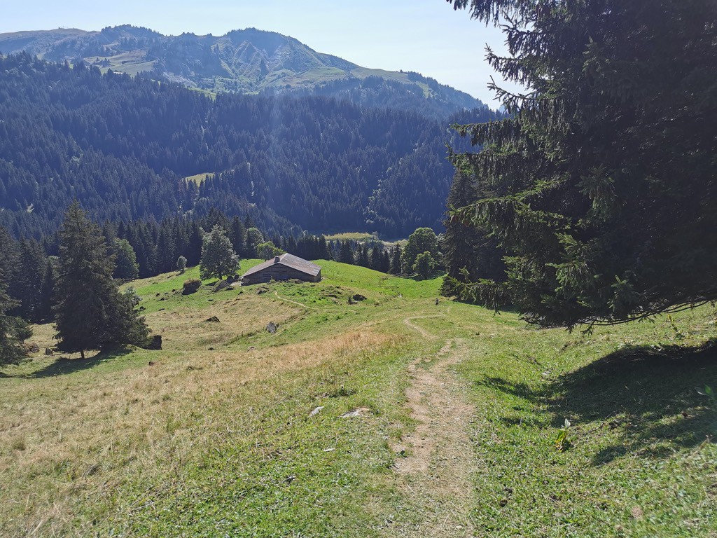 Descente sur le Leutaz