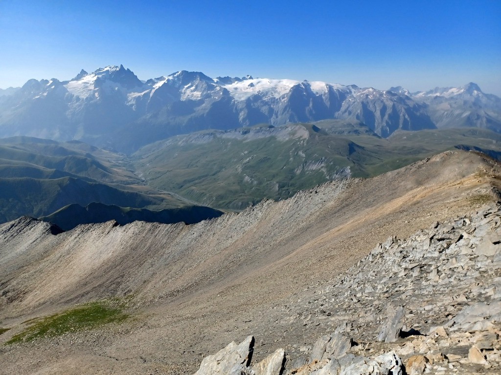 Meije, Rateau, etc... du sommet du Pic du Mas de la Grave