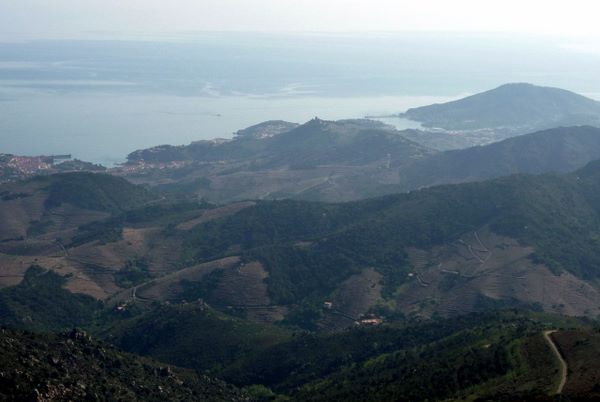 Panorama : Le panorama coté mer est magnifique avec les vignes et tous les reliefs du coin qui ne demandent qu'à être utilisés par nos VTT !