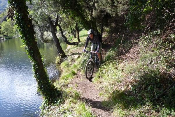 Tentative : Beau single en bord de rivère mais cela ne passe pas jusqu'au pont...