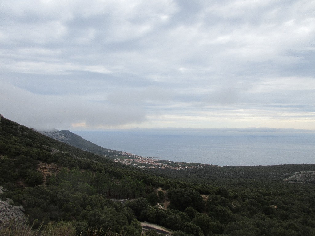 traversée au dessus de Cala Gonone