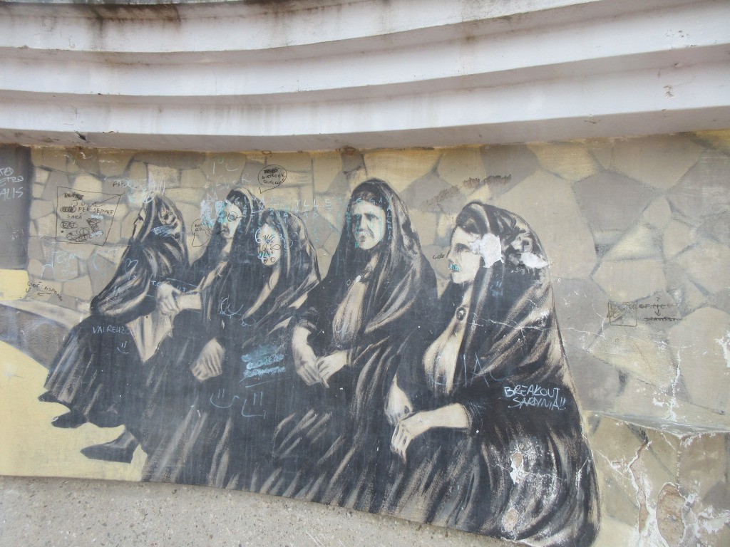 peintures murales à Oliena