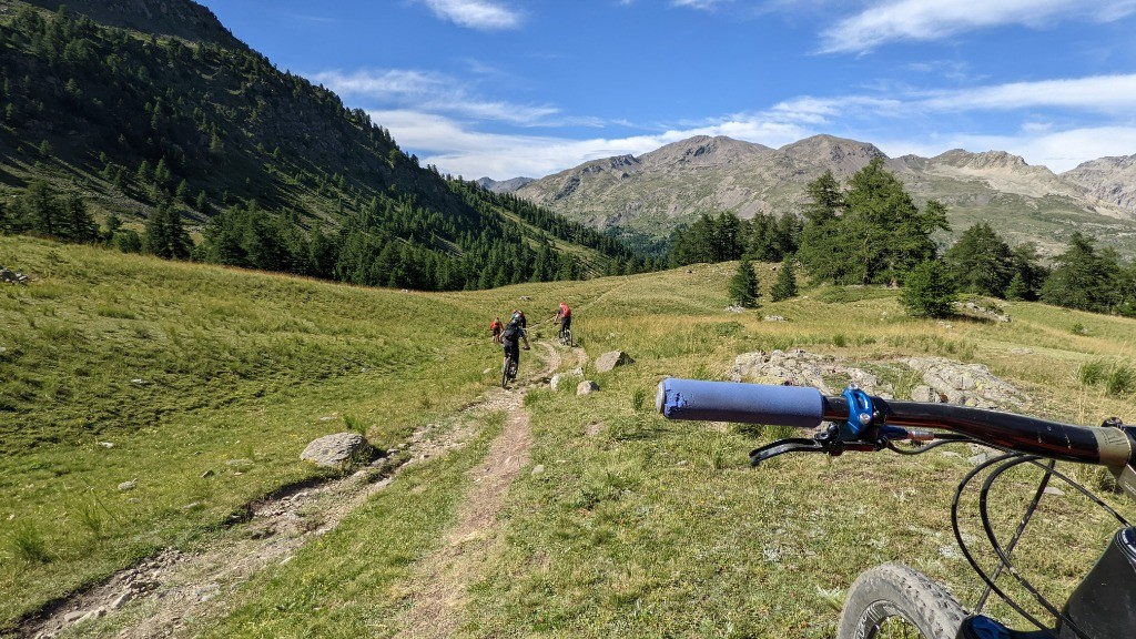 Belle section roulante avant le refuge de la Buffère