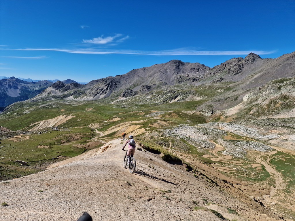 Portage récompensé par une très belle descente sur Névache