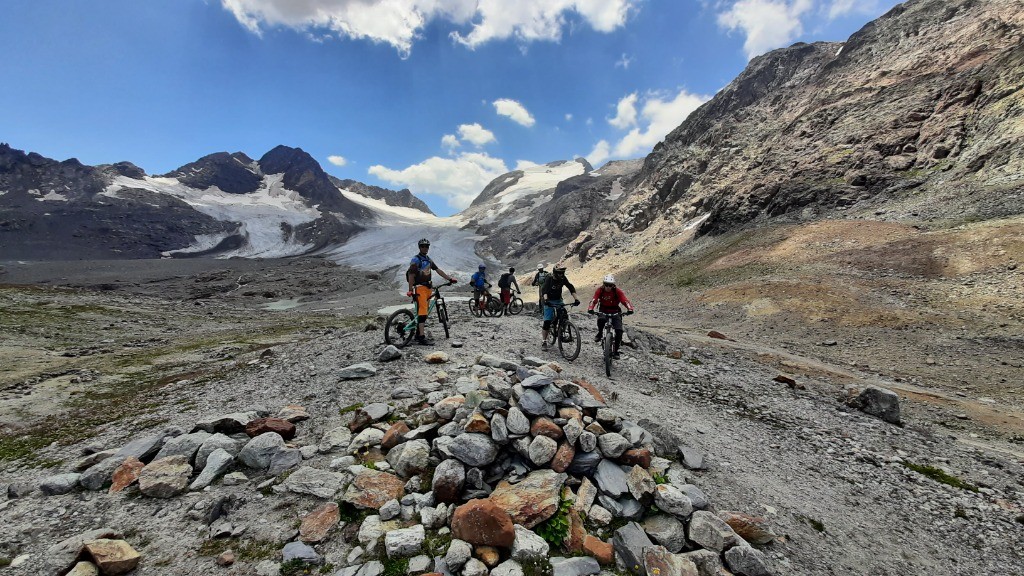 on repart prêt pour la première partie de descente 